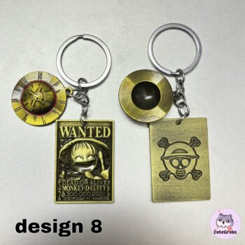 One Piece Metal Keyring